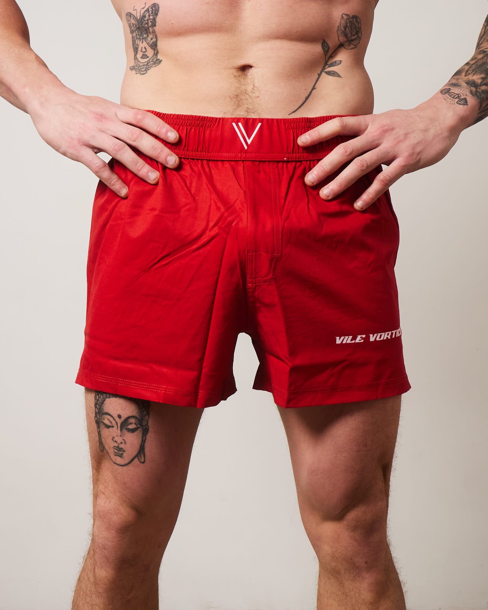 Deep Red Grapple Shorts Ultra Light Weight