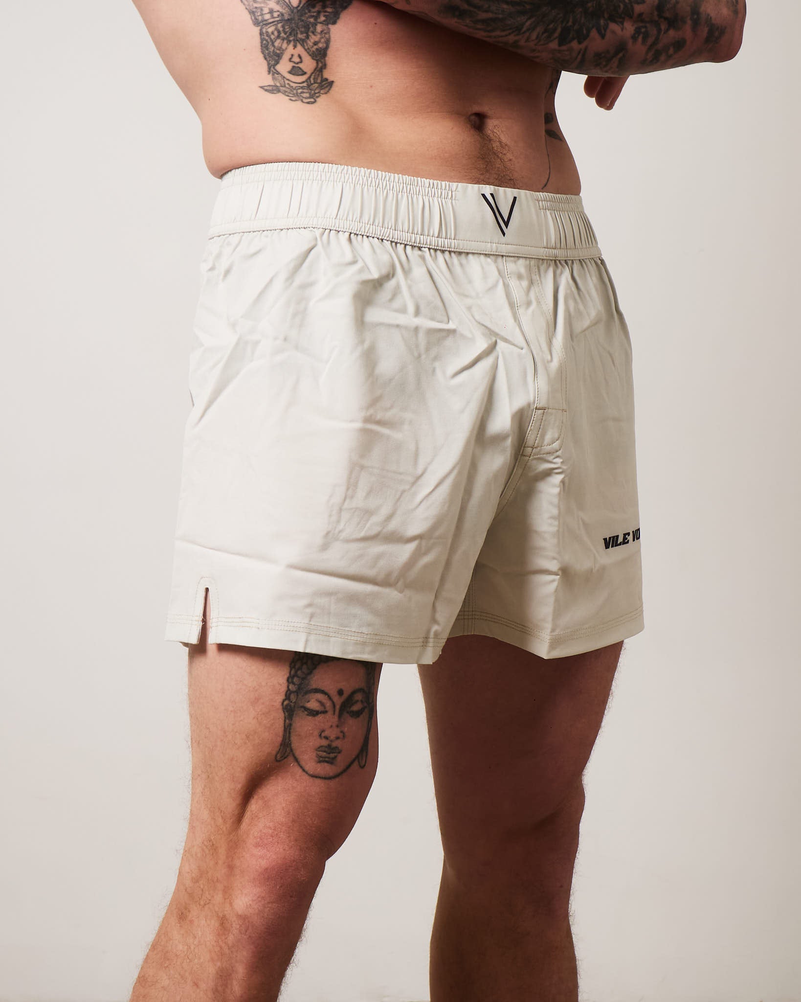Beige Grapple Shorts Ultra Light Weight