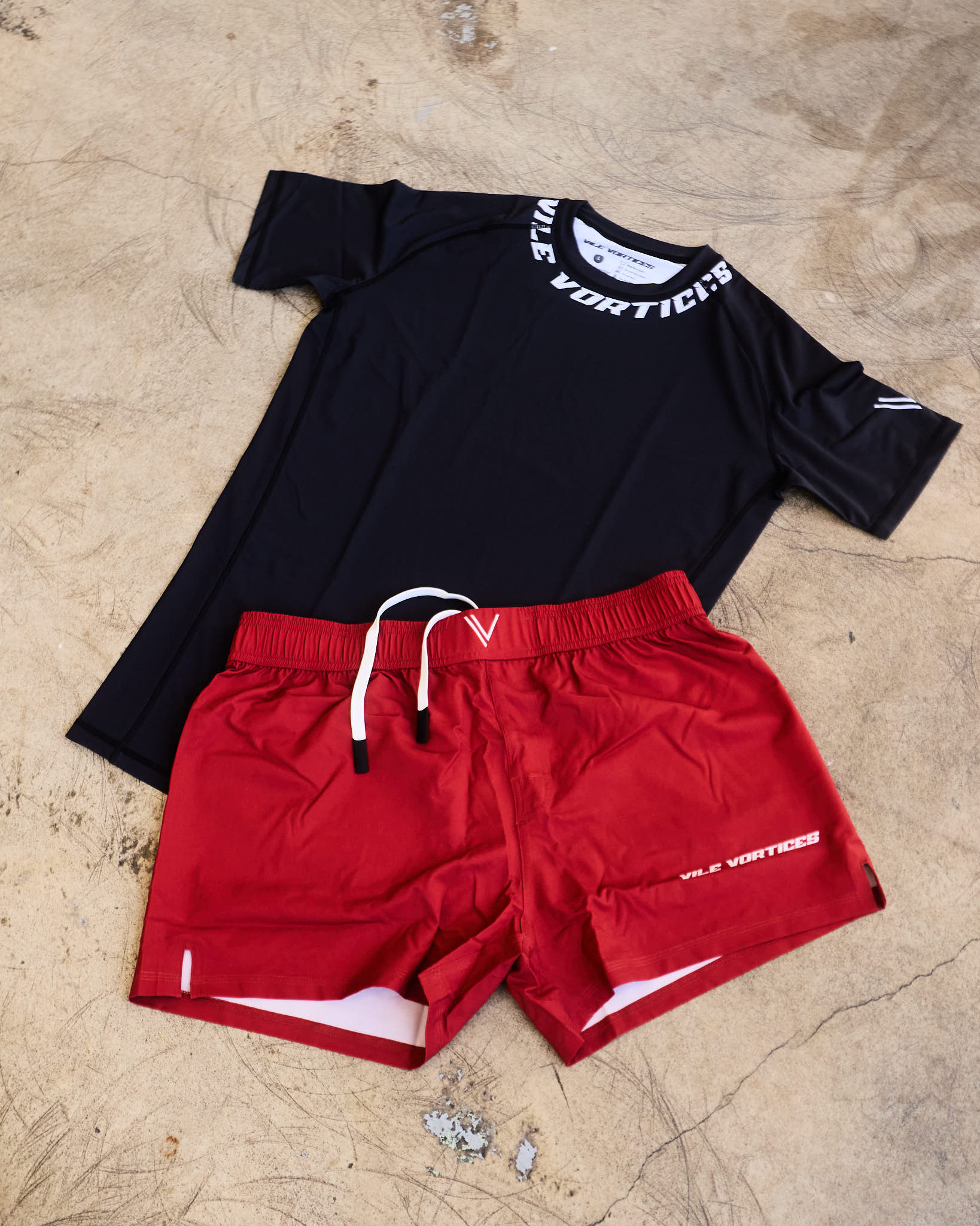 Deep Red Grapple Shorts Ultra Light Weight