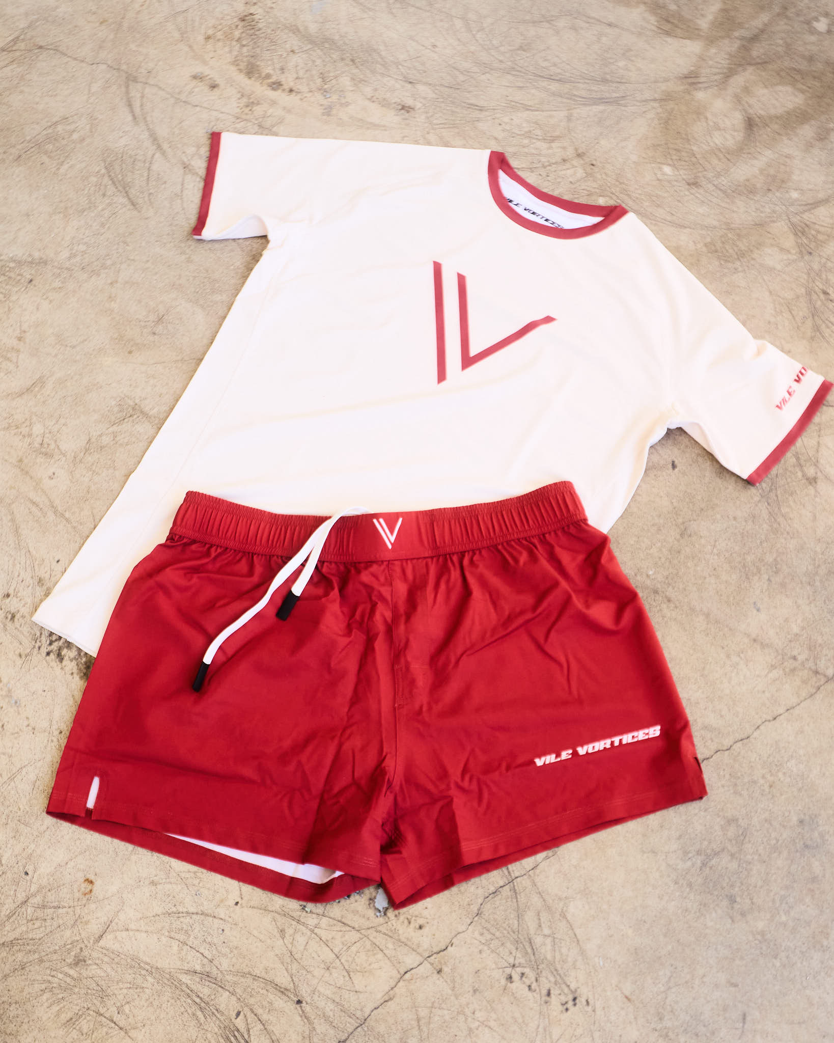 Deep Red Grapple Shorts Ultra Light Weight